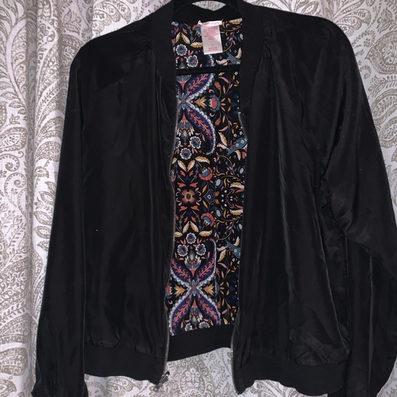 Satin Bomber Jacket - Picture 1 of 2